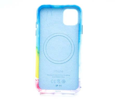 Чохол шкіряний Figura Series Case with MagSafe для iPhone 11 multicolor