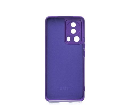 Силіконовий чохол SMTT для Xiaomi Mi 13 Lite Violet Full Camera з мікрофіброю