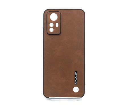 Чохол WAVE Leather для Xiaomi Redmi Note 12S dark brown Full Camera