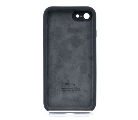 Силиконовый чехол Full Cover Square для iPhone 7/8 dark gray Camera Protective