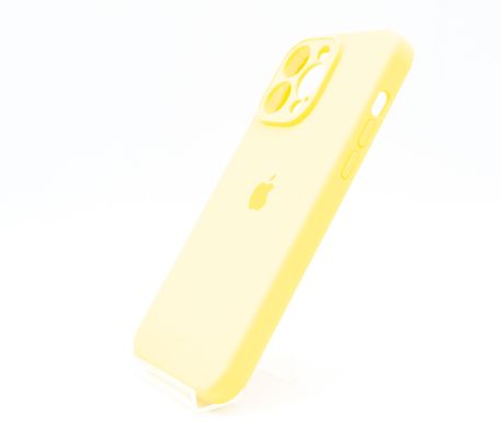 Силіконовий чохол Full Cover для iPhone 14 Pro Max yellow Full Camera