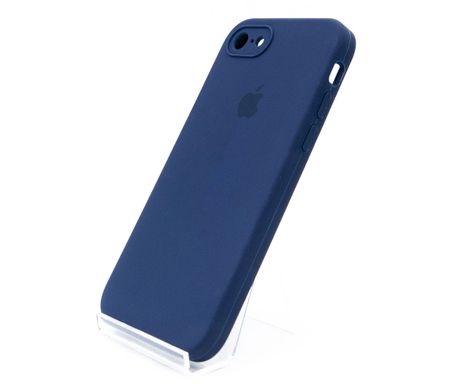 Силіконовий чохол Full Cover Square для iPhone 7/8 midnight blue Full Camera