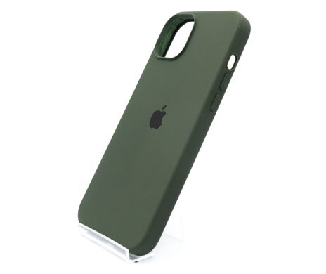 Силіконовий чохол Full Cover для iPhone 15 Plus cyprus green (dark green)