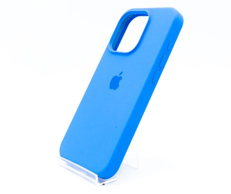 Силіконовий чохол Full Cover для iPhone 15 Pro new lake blue (capri blue)