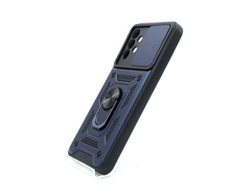 Чохол Camshield Serge Ring для Samsung A13 4G blue протиударний шторка/захист камери