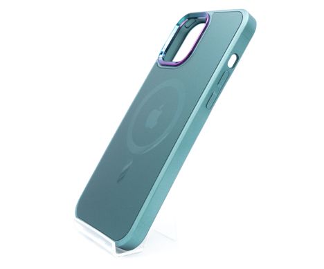 Чохол TPU+Glass Sapphire Mag Evo case для iPhone 12/12 Pro pine green