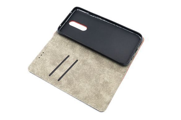 Чохол книжка Carbon для Xiaomi Redmi 8 red/black (4you)