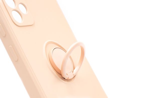 Чохол (TPU) Candy Ring для Samsung A52 4G/A52 5G pink sand Full Camera