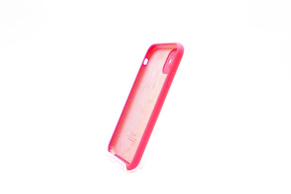 Силіконовий чохол Full Cover для iPhone 11 barble pink(hot pink) Full Camera