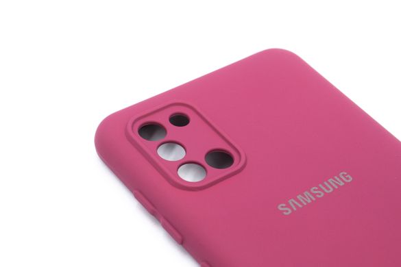 Силіконовий чохол Full Cover для Samsung A31 marsala my color Full Camera