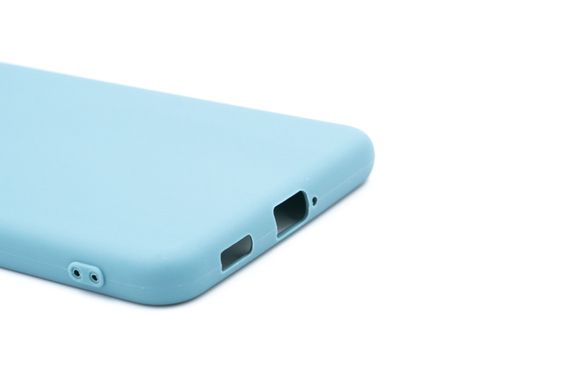 Силиконовый чехол Soft Feel для Samsung S21 FE powder blue Candy