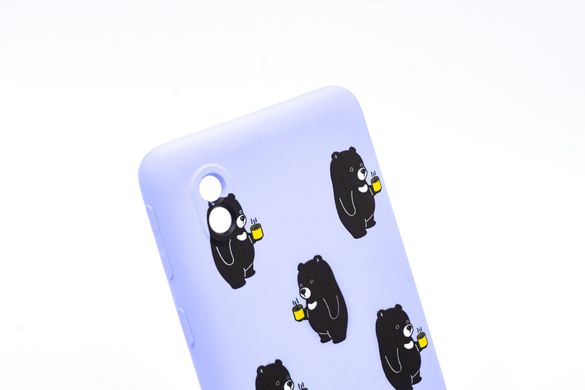 Силіконовий чохол WAVE Fancy для Samsung A01 Core / M01 Core TPU (bears with tea) light purple