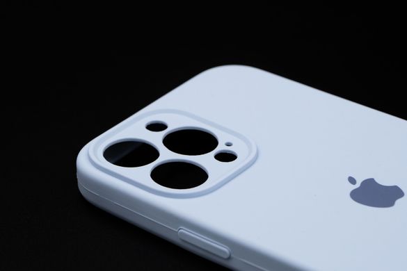 Силіконовий чохол Full Cover для iPhone 13 Pro Max lilac blue Full Camera