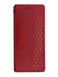 Чохол-книжка шкіра WAVE Cubic Rubic для Samsung S25 Plus red