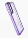 Чехол TPU+PC Colorside для Samsung S21 FE clear/purple
