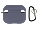 Чехол for AirPods Pro 3 силиконовый lavander gray с микрофиброй