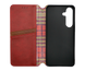 Чохол-книжка шкіра WAVE Cubic Rubic для Samsung S25 Plus red