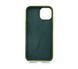 Силіконовий чохол Full Cover для iPhone 14 dark olive