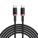 Кабель Baseus Dura Series Fast Charging Type-C toType-C 240W 1m black/red