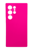Силиконовый чехол Softy для Samsung S24 Ultra barbie pink (rose) Full Camera с микрофиброй