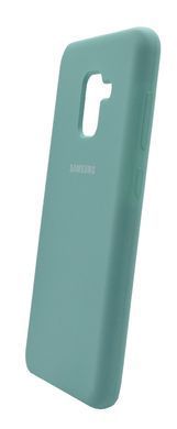 Силиконовый чехол Silicone Cover для Samsung A8 (2018) mint gum