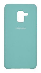 Силиконовый чехол Silicone Cover для Samsung A8 (2018) mint gum