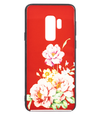 Чехол Flowers глянец для Samsung S9 + (Орхидея)