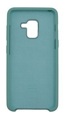 Силиконовый чехол Silicone Cover для Samsung A8 (2018) mint gum
