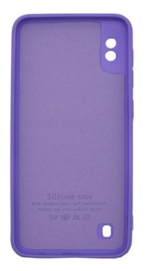 Силиконовый чехол Full Cover для Samsung A10/M10 lilac Full Camera без logo