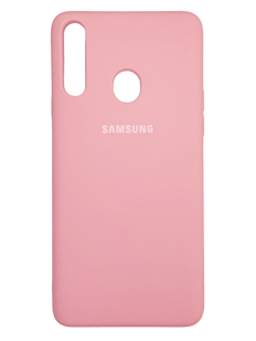 Силіконовий чохол Full Cover для Samsung A20s pink