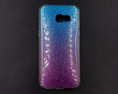 Силиконовый чехол TPU Glitter Cover для Samsung A320 blue-pink