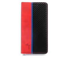 Чохол книжка Carbon для Samsung A51/A515 red/black (4you)