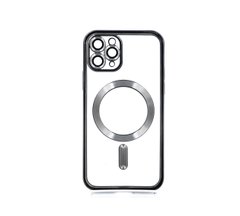 Чохол TPU Metallic with Magsafe для IPhone 11 Pro black Full Camera