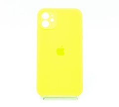 Силіконовий чохол Full Cover Square для iPhone 11 neon green Full Camera