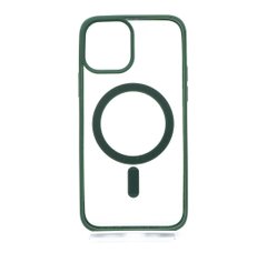 Чохол Color+MagSafe для iPhone 12/12 Pro clear/green