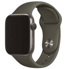 Силіконовий ремінець для Apple Watch Sport Band 42/44/45/49mm (M) 2pcs dark olive