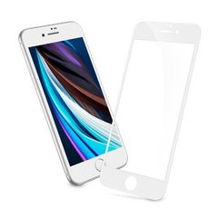 Защитное 3D Curved стекло для iPhone 7/8/SE 2020 white Glasscove
