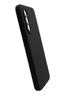Силиконовый чехол Softy для Samsung A56 black Full Camera с микрофиброй