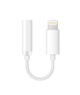 Перехідник iPhone тато/3,5mm мама AUX (premium) (тех.пакет) white