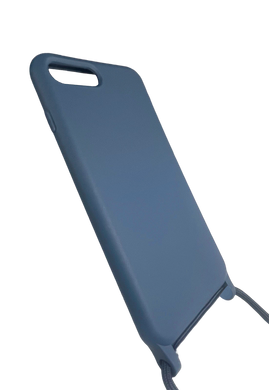 Силіконовий чохол WAVE Lanyard для iPhone 7+/8+ midnight blue (TPU)