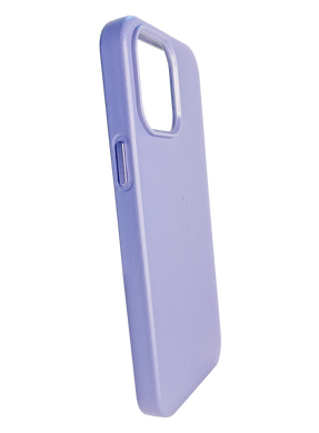 Чехол Leather with Magsafe для iPhone 14 elegant purple
