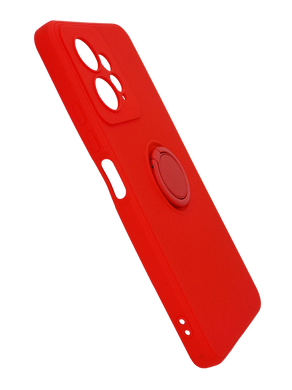 Чохол (TPU) Candy Ring для Xiaomi Redmi Note 12 4G red Full Camera