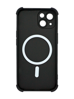 Силиконовый чехол Silk Touch with MagSafe для iPhone 14 black Full Camera