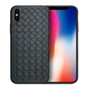 TPU чехол SKYQI для Apple iPhone X blue плетенка