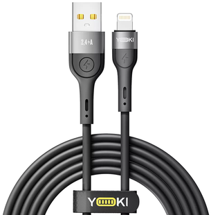 USB кабель YOKI EXTRA YK-EX11 Lightning 2.4A 2m black