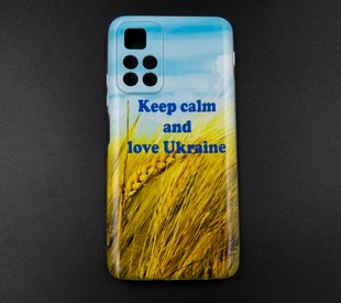 TPU чохол MyPrint для Xiaomi Poco M4 Pro 5G Keep calm and love Ukraine 1.0mm, Getman, clear