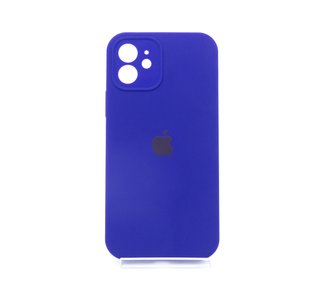 Силіконовий чохол Full Cover для iPhone 12 ultra violet Full Camera