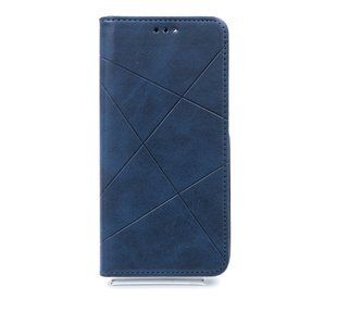 Чохол книжка Business Leather для Xiaomi Redmi Note 10/Note 10S blue
