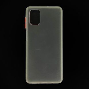 Чехол 2 в 1 Matte Color для Samsung M51 white/orange