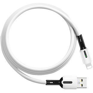 USB кабель Usams US-SJ431 U51 Silicone USB Lightning 1m white